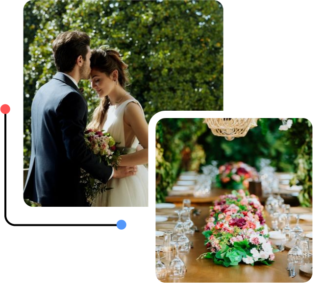 Πανέμορφες φωτογραφίες απο νιόπαντρο ζευγάρι και τραπέζι για τον γάμο