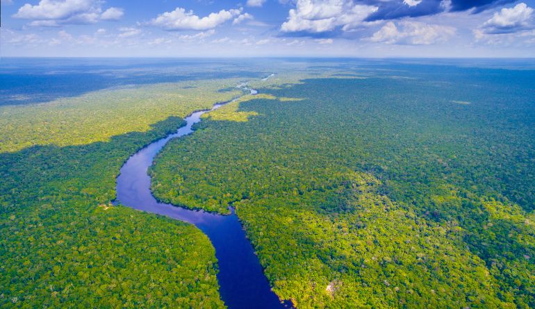 Πανοραμική θέα απο την ζούγκλα του Αμαζονίου