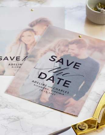 DIY Save the date προσκλητήρια γάμου