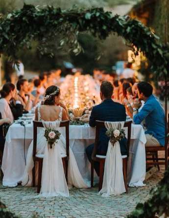Γαμήλιο τραπέζι σε γάμο στενού κύκλου