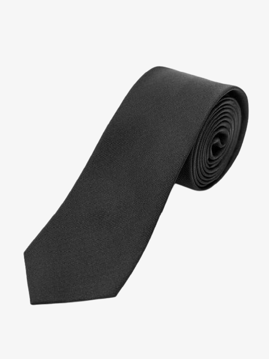 Μεταξωτή ανδρική γραβάτα Fragosto σε μαύρο