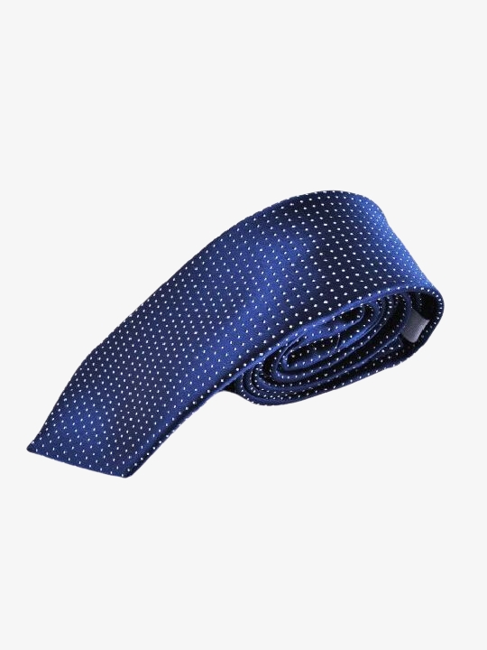 Μεταξωτή ανδρική γραβάτα Fragosto σε Μπλέ