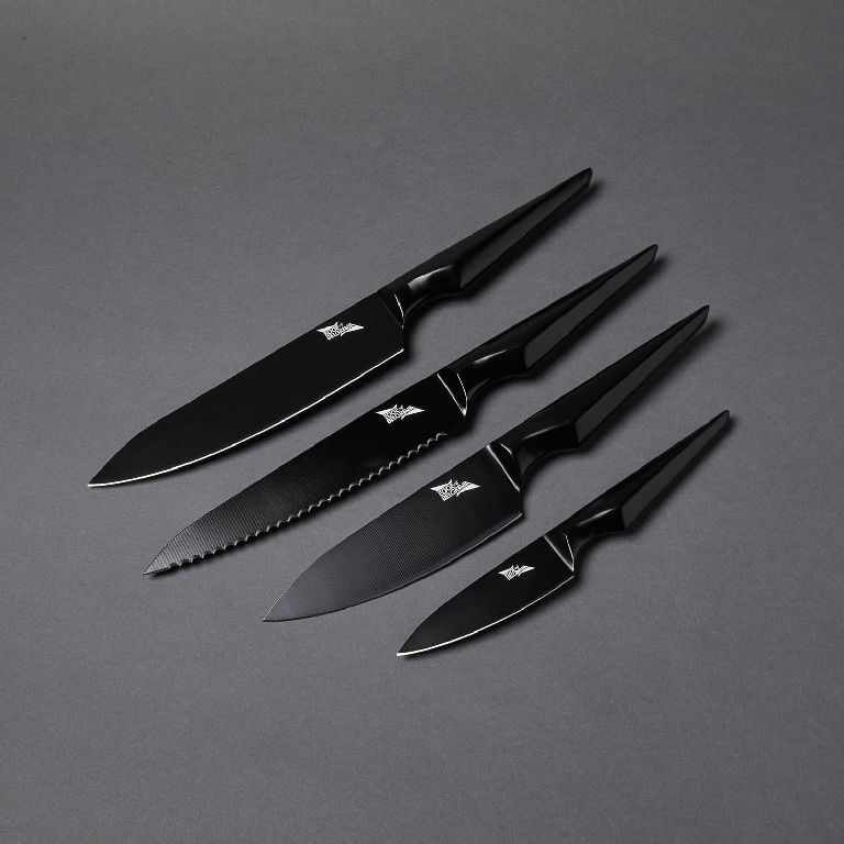 Πλήρες σετ 4 μαχαιριών Galatine Essential (Ασημί)