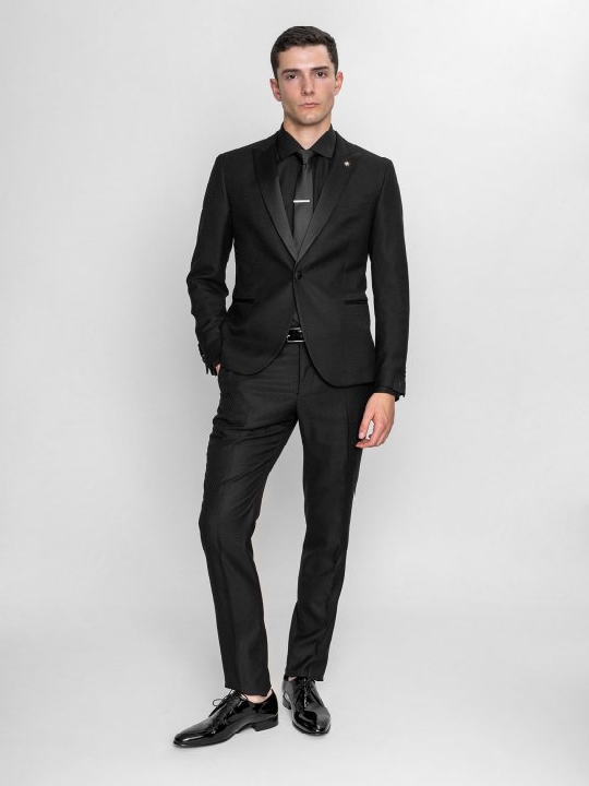 Total Black ανδρικό κοστούμι Manuel Ritz