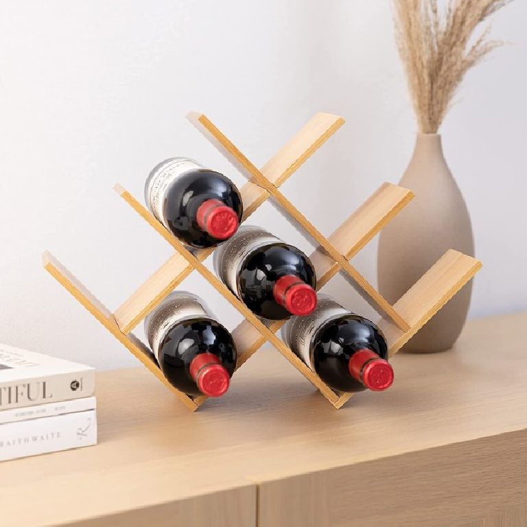 Ξύλινο Ράφι Ποτών Navaris Bamboo Wine Rack