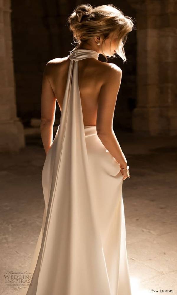 Απλό Νυφικό φόρεμα Eva Lendel για πολιτικό Γάμο