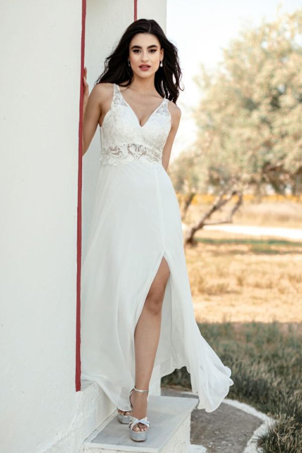 Άσπρο Φόρεμα για Πολιτικό Γάμο