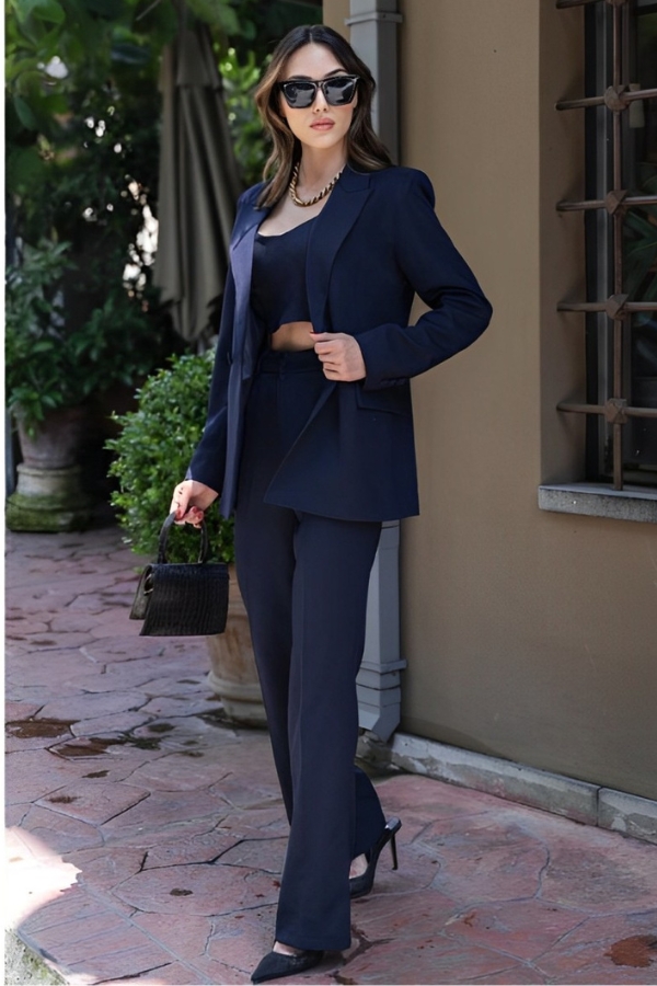Γυναικείο Κοστούμι Chloe σε Μπλέ Σκούρο