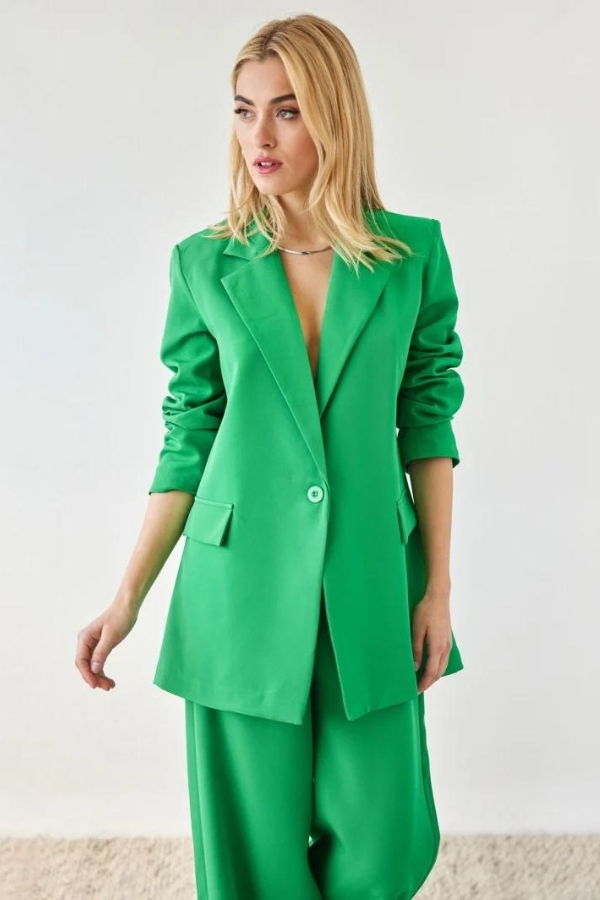 Πράσινο Υφασμάτινο Γυναικείο Κοστούμι