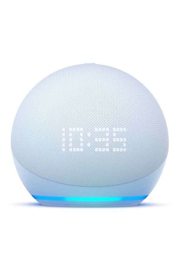 Smart Hub Amazon Echo Dot 5th Generation with clock - Cloud Blue
