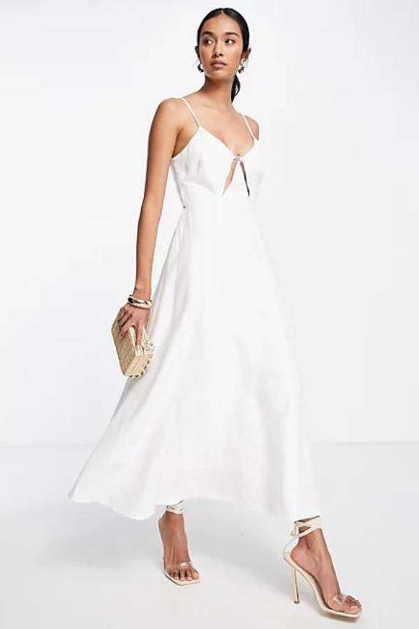 Λευκό επίσημο φόρεμα για γάμο